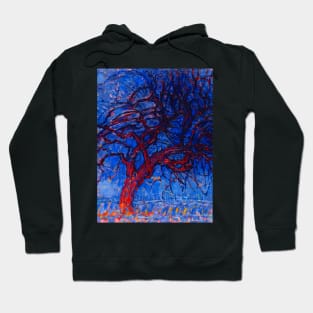 Evening; Red Tree (1909) by Piet Mondrian Hoodie